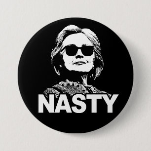Badge Rond 7,6 Cm Bouton "méchant" de Hillary Clinton