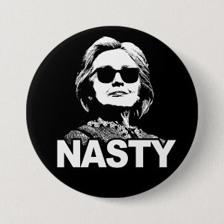 Badge Rond 7,6 Cm Bouton "méchant" de Hillary Clinton