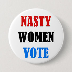 Badge Rond 7,6 Cm Bouton méchant de vote de femmes
