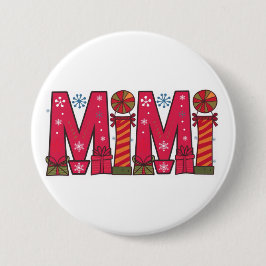 Badge Rond 7,6 Cm bouton MiMi