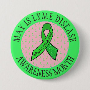 Badge Rond 7,6 Cm Bouton Mois de sensibilisation à la maladie de Lym
