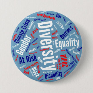 Badge Rond 7,6 Cm Bouton Mots démocratiques