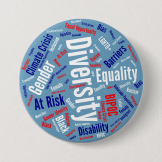 Badge Rond 7,6 Cm Bouton Mots démocratiques