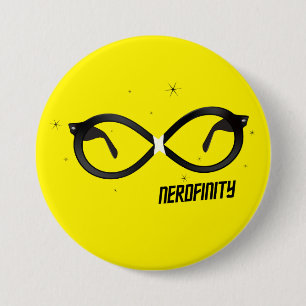 Badge Rond 7,6 Cm Bouton Nerds Forever