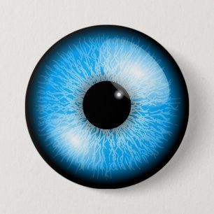 Badge Rond 7,6 Cm Bouton oeil
