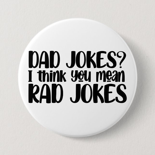 Badge Rond 7,6 Cm Bouton Papa plaisante (Devant)