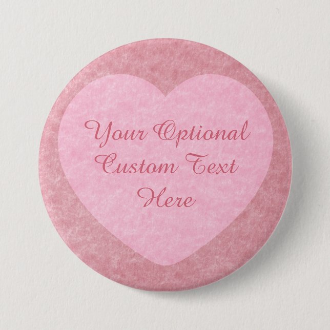 Badge Rond 7,6 Cm Bouton personnalisé "I LOVE YOU" (Devant)