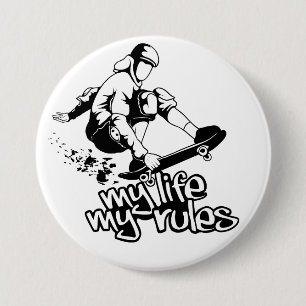 Badge Rond 7,6 Cm Bouton personnalisé Skate