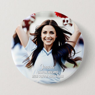 Badge Rond 7,6 Cm Bouton photo personnalisé du Lecteur d'équipe