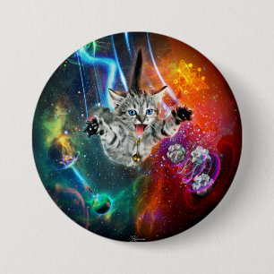 Badge Rond 7,6 Cm Bouton Piqûre d'espace