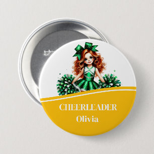 Badge Rond 7,6 Cm Bouton pom-pom girl