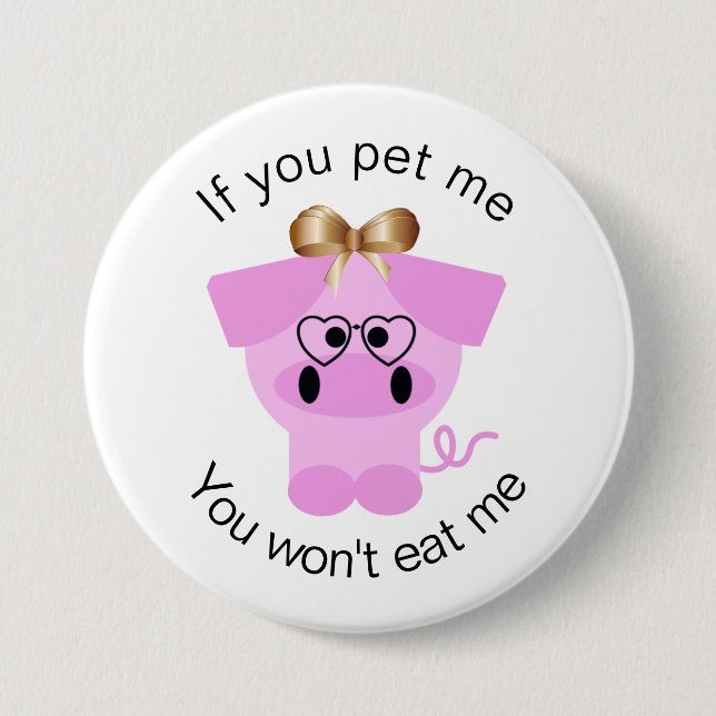 Badge Rond 7,6 Cm Bouton Positive Animal Rights (Devant)