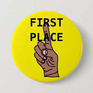 Badge Rond 7,6 Cm Bouton PREMIER LIEU