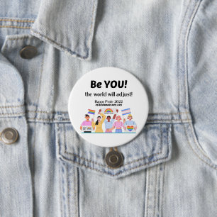 Badge Rond 7,6 Cm Bouton Pride