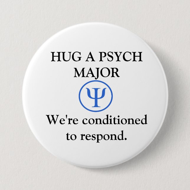 Badge Rond 7,6 Cm Bouton principal drôle de Psych (Devant)