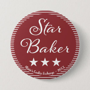 Badge Rond 7,6 Cm Bouton Prix Star Baker