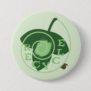 Badge Rond 7,6 Cm Bouton Recycler