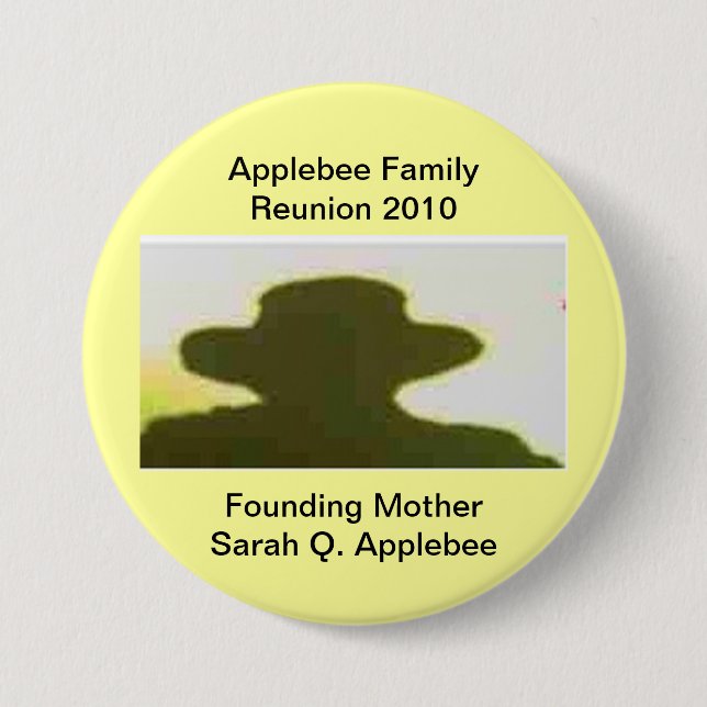 Badge Rond 7,6 Cm Bouton - Reunion familiale/parent fondateur (Devant)