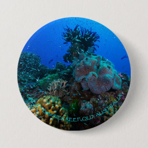 Badge Rond 7,6 Cm Bouton rond de mer de corail