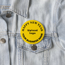 Badge Rond 7,6 Cm Bouton rond jaune pour le Nouvel An commercial