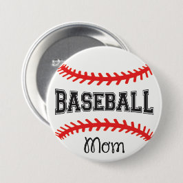 Badge Rond 7,6 Cm Bouton rond Maman 3" de baseball