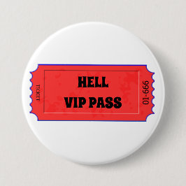 Badge Rond 7,6 Cm Bouton rouge à l'enfer
