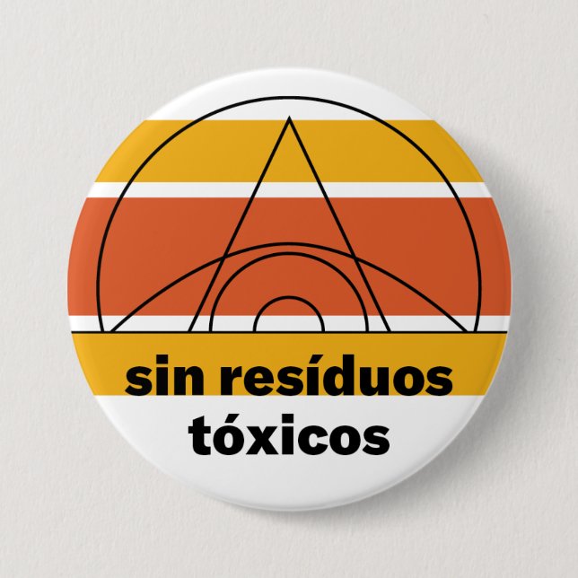 Badge Rond 7,6 Cm Bouton Sin resíduos tóxicos (Devant)
