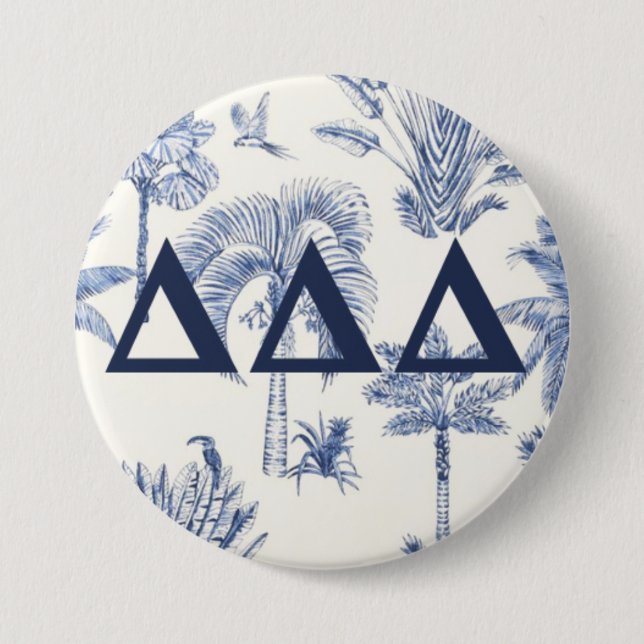 Badge Rond 7,6 Cm Bouton Sororité (Devant)