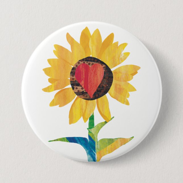 Badge Rond 7,6 Cm Bouton Support Ukraine (Devant)