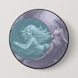 Badge Rond 7,6 Cm Bouton Symbologie Twins