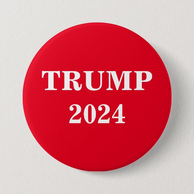 Badge Rond 7,6 Cm Bouton Trump 2024 (Devant)