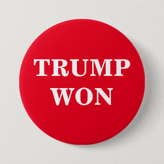 Badge Rond 7,6 Cm Bouton Trump Won