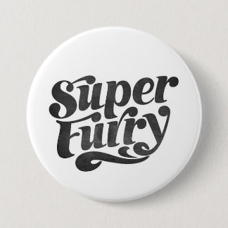 Badge Rond 7,6 Cm bouton velu superbe
