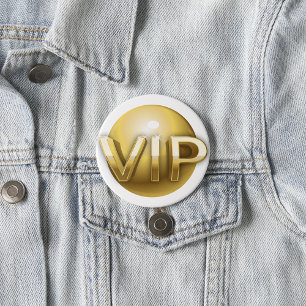 Badge Rond 7,6 Cm Bouton VIP