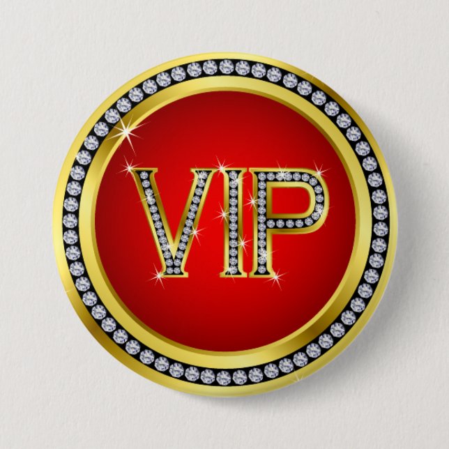 Badge Rond 7,6 Cm Bouton VIP de boucle - srf (Devant)