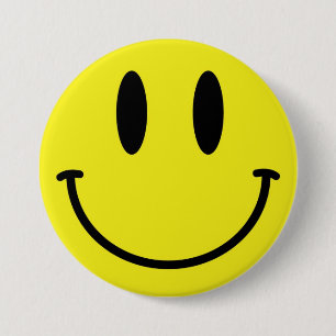Badge Rond 7,6 Cm Bouton Visage