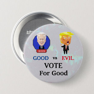 Badge Rond 7,6 Cm Bouton Voter Pour Bon