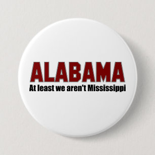 Badge Rond 7,6 Cm Boutons de l'Alabama