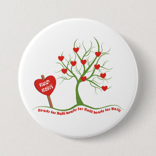 Badge Rond 7,6 Cm Boutons de Valentine de soulagement du Haïti