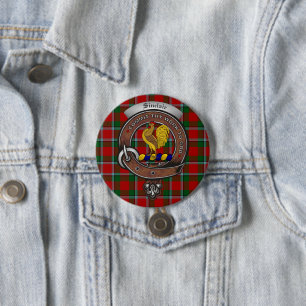 Badge Rond 7,6 Cm Boutons d'insigne du clan Sinclair