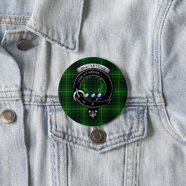 Badge Rond 7,6 Cm Boutons d'insigne MacArthur Clan (En situation)