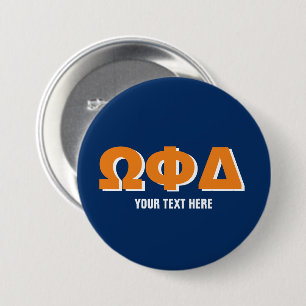 Badge Rond 7,6 Cm Boutons Sororité et fraternité avec lettres grec