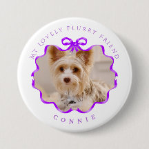 Bow Ribbon Pet Photo violet