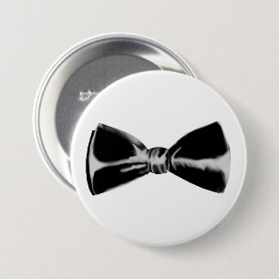 Badge Rond 7,6 Cm Bowti noir