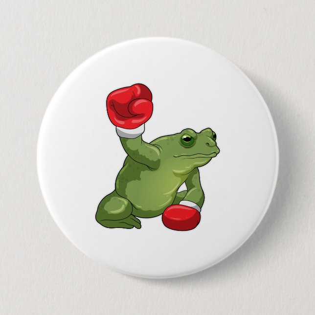 Badge Rond 7,6 Cm Boxer Boxing Gloves (Devant)