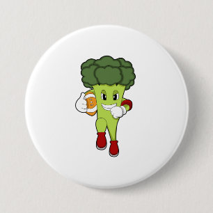 Badge Rond 7,6 Cm Brocoli dans le football
