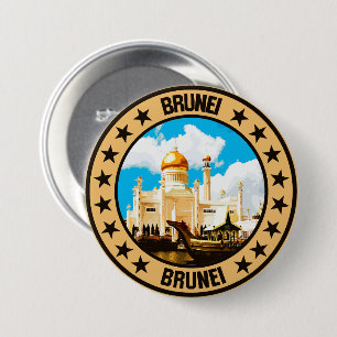 Badge Rond 7,6 Cm Brunei