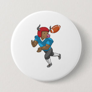 Badge Rond 7,6 Cm Bull dans le football