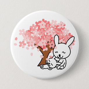 Badge Rond 7,6 Cm Bunnies Spring