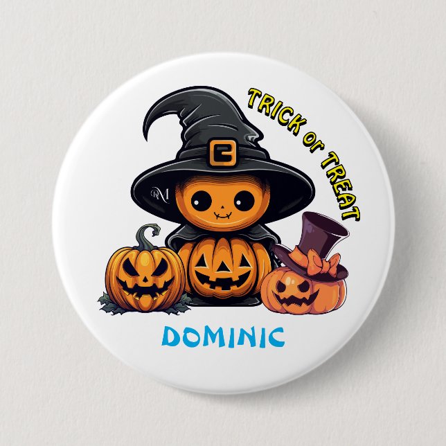 Badge Rond 7,6 Cm Button : HALLOWEEN Creepy #1 (Devant)